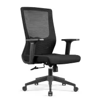 初嘉 CJ-7049办公椅转椅电脑椅网布学习椅中背职员椅 黑框