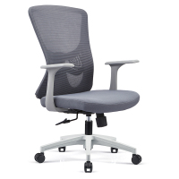 初嘉 CJ-7067办公椅转椅电脑椅网布学习椅中背职员椅 灰框