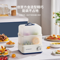 SCHNEIDER施耐德电蒸锅 双层迷你小蒸锅元气早餐小方盒 SWK-XDL01