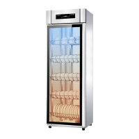 臻远ZY50429008立式消毒柜大容量保洁柜酒店厨房餐具碗筷消毒柜 单门五层架无磁数显款