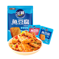 盐津铺子9639深海鱼豆腐原味香辣200g香脆可口精选原料健康美味随时享乐