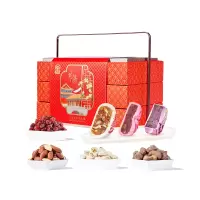 臻味&上新了故宫-1073g宫廷钦点·禧礼礼盒5种坚果3种果干6款糕点收纳珠宝首饰