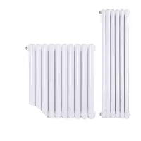 鸣固 5025钢二柱壁挂防烫散热器 水暖散热片暖气片 钢二柱 中心距600mm高度67cm 16柱