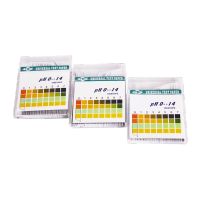 鸣固 精密PH0-14试纸 检测酸碱性试纸 pH值化妆品饮用水质检测 1盒(100片)