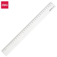 得力(deli)30cm办公通用直尺考研高考中考测量绘图尺子办公用品6230开学文具