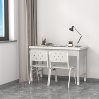 富路达钢制学习桌写字桌电脑桌内务办公桌宿舍三抽桌+两椅