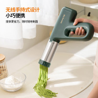 九阳(Joyoung)手持面条机 家用电动小面枪 30秒快速出面不锈钢压面机M2-MS180