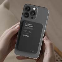 摩米士(MOMAX)[3C认证可上飞机]磁吸充电宝超薄无线快充移动电源 PD20W/5000mAh/黑色