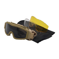 EVALIANTOP 战术眼镜防风沙军迷眼镜沙漠护目镜cs特训眼镜丛林风镜 卡其