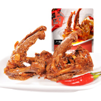 小胡鸭尝鲜装 香辣味卤味零食鸭脖鸭翅鸭锁骨海带卤藕卤香配料干净 90g香辣味鸭锁骨