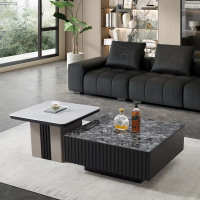 沃灏 茶几组合(主几:890*890*400 边几:700*700*500)