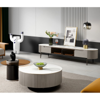 沃灏 茶几电视柜组合(主几:800*800*340 边几:600*600*410 电视柜:2000*400*420)