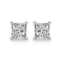 玖钻珠宝女士奢华贵族爪镶耳钉送恋人精选材质璀璨夺目