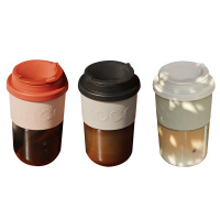 MOMOCONCEPT塑料杯手感舒适冰拿铁咖啡随行款380ml(颜色随机)