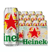 喜力Heineken 星银啤酒500ml*12听 新年限定