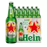 喜力Heineken 星银啤酒500ml*12瓶 新年限定