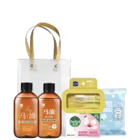净润花样套装-01(蝶印牌 马油保湿无硅油洗沐(马油洗发水80ml+马油沐浴露80ml)白惜旅行装牙刷+牙膏+牙线