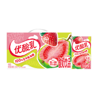 [12月生产]伊利优酸乳芭乐草莓味250ml*24盒装果味香甜奶香浓郁乳饮料