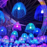 七彩变色灯带 水母灯光纤变色 100CM HJ