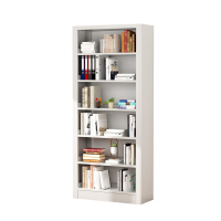 臻远6层钢制书架 单面一列一组白色ZY-SJB-01