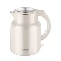 苏泊尔(SUPOR)电热水壶2L大容量316L不锈钢大功率速热防烫易洁简单便捷复古象牙白SW-20S86A