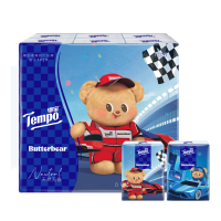 黄油小熊赛车特别款印花手帕纸