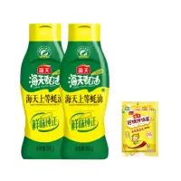 海天 调味品 上等蚝油590g×2瓶+海天招牌拌饭酱20g×1包 提鲜蘸料炒菜