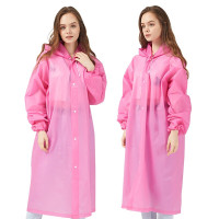 Tri-polar户外PEVA可背包袖口松紧帽绳成人防风雨衣TP1903 混色 1件装