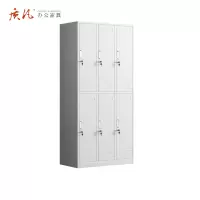 苏宁 质凡 办公家具 六门更衣柜储物柜带锁多门柜/ZF-GYG005/900*420*1800