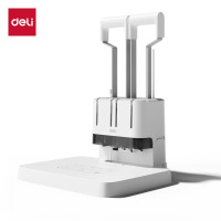 得力(deli)财务凭证装订机 手动装订办公档案装订机 可装订40mm加