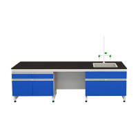 臻远 ZY-SYT-21 实验室 工作台化验室操作台化验桌 2.5米右含水槽台