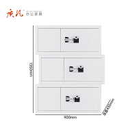 苏宁 质凡 办公家具 保密柜档案柜资料柜三节国保指纹锁/ZF-BMG086/900*430*1350mm