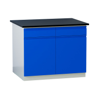 臻远 ZY5052708 实验台实验室 工作台实验桌操作台 全钢深蓝1米边台