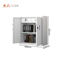 苏宁 质凡 办公家具 保密柜档案柜资料柜单节带抽国保密码锁/ZF-BMG106/900*420*925mm