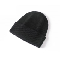 男生黑色毛线帽子