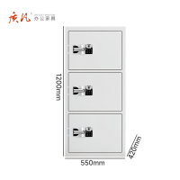 苏宁 质凡 办公家具 三门保密柜国保指纹锁/ZF-BMG127/550*420*1200mm