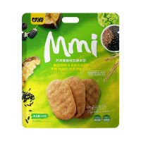 甘源168G袋装芥未鳕鱼味五黑米饼*4袋