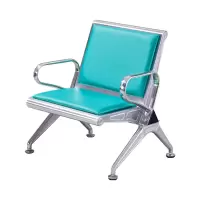 中豫鑫泽 ZYXZ5021023 连排椅机场椅公共座椅长椅等候椅 单人位绿色坐垫