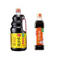 海天 调味品组合 鲜的凉拌汁500mL(PET方瓶)+味极鲜酱油1.9L 蘸料家用