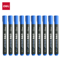 得力思达S550记号笔 蓝色 10支/盒 (12盒装)