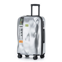 Jeep多功能全能拉杆箱干湿分离拉杆箱PP51X04001金属灰24吋