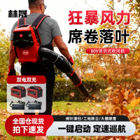 林晟锂电背负式吹风机吹树叶大功率除尘吹灰鼓风机大棚吹雪机LS880L