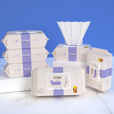 苏宁宜品 婴儿手口柔湿巾80片*5包