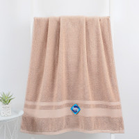 洁丽雅7265(Grace)7A抗菌大浴巾成人纯棉加大加厚浴巾男女棕色