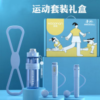 运动套装礼盒 拉力带+运动跳绳+水杯