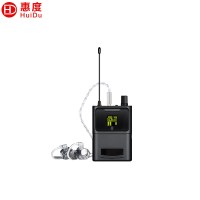 惠度(HuiDu)AT-211专业无线入耳式监听系统双通道无线监听远距离一拖多舞台耳返发射耳机