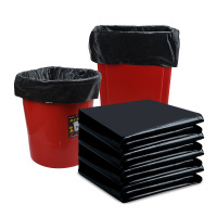 加厚大垃圾袋大号黑色餐饮酒店宾馆商用物业通用垃圾袋 黑宽100*120厚5丝全新料 50只/包