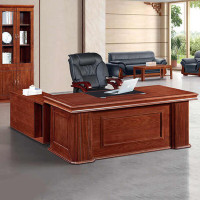 鑫金虎(XIN JIN HU)办公桌办公室老板桌油漆经理桌1.6米含椅