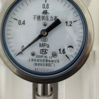 上自仪不锈钢耐震压力表YTHN-100精度等级:0-0.1Mpa //表盘螺纹:M20*1.5(定制款5个起订)