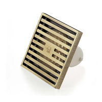 潜水艇(Submarine)QLTK50-10防臭地漏 青古铜拉丝大排量淋浴四防地漏50管径